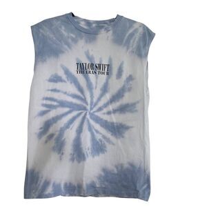 Taylor Swift Men's Size Small Blue White The Eras Tour Sleeveless Tank Top